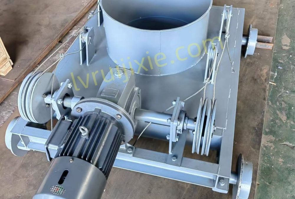 Dust removal device for bagged cement loader 3